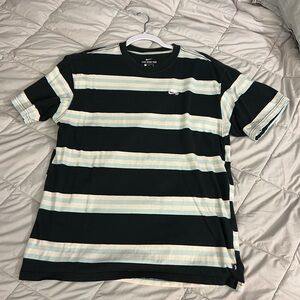 Nike SB Men's Black Tee with Stripes